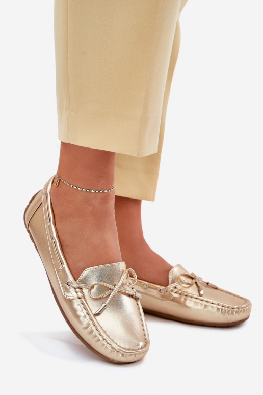  Eko   Mokasinai aukso spalvos Si Passione