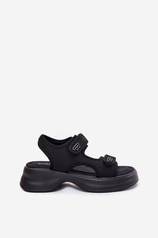 Moteriškos basutės Ze aukso spalvosmi Detalami Juodos spalvos Luvira