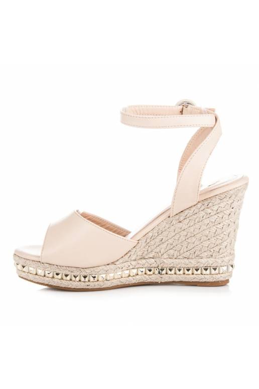 Smėlio spalvos platforminės basutės...