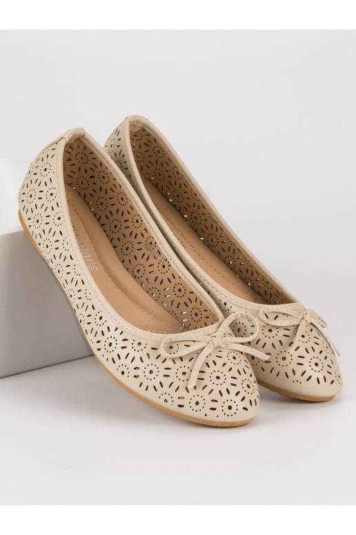 Smėlio spalvos balerinos Diamantique...