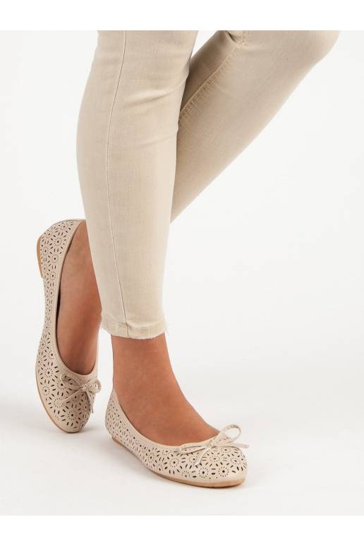 Smėlio spalvos balerinos Diamantique...
