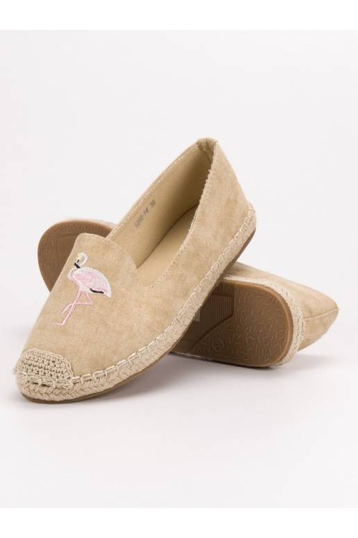 espadrilės su flamingais VICES 1202-14BE espadrilės su flamingais VICES 1202-14BE
