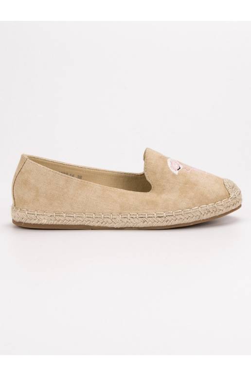 espadrilės su flamingais VICES 1202-14BE espadrilės su flamingais VICES 1202-14BE