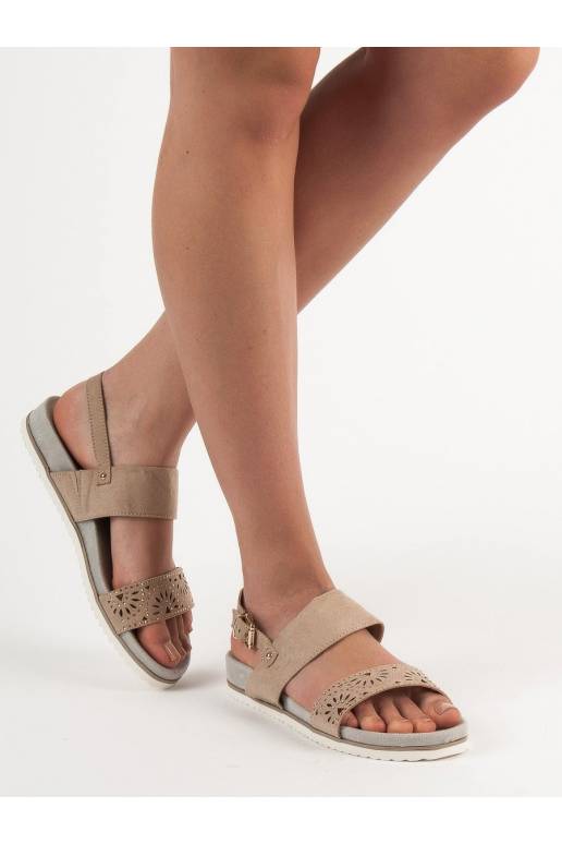 Smėlio spalvos Ažūrinės basutės...