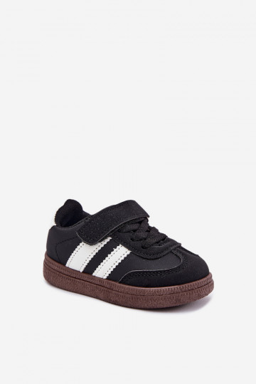 sportiniai bateliai  modelio batai Vaikiški su lipniais užsegimais Juodos spalvos Adelina 2