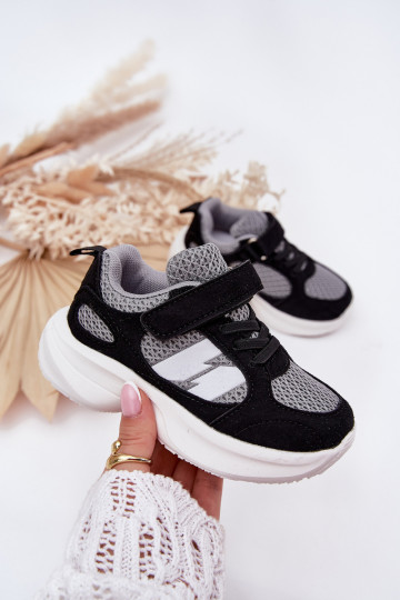 sportiniai bateliai  modelio batai Vaikiški su lipniais užsegimais Juodos ir-pilkos spalvos Selinea