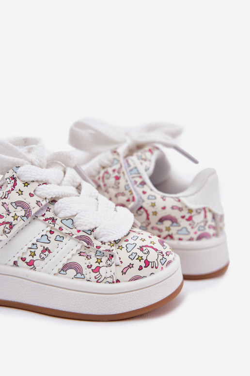 sportiniai bateliai Vaikiški  Jednorożca baltos spalvos Ilana sportiniai bateliai Vaikiški  Jednorożca baltos spalvos Ilana