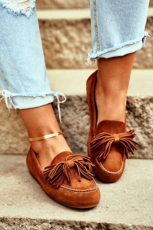 Mokasinai Natūralios odos rudos... Mokasinai Natūralios odos rudos...