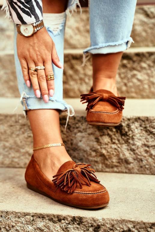 Mokasinai Natūralios odos rudos... Mokasinai Natūralios odos rudos...