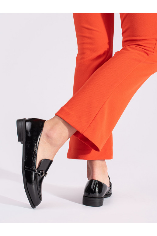 Juodos spalvos  moteriški mokasinai  Juodos spalvos  moteriški mokasinai