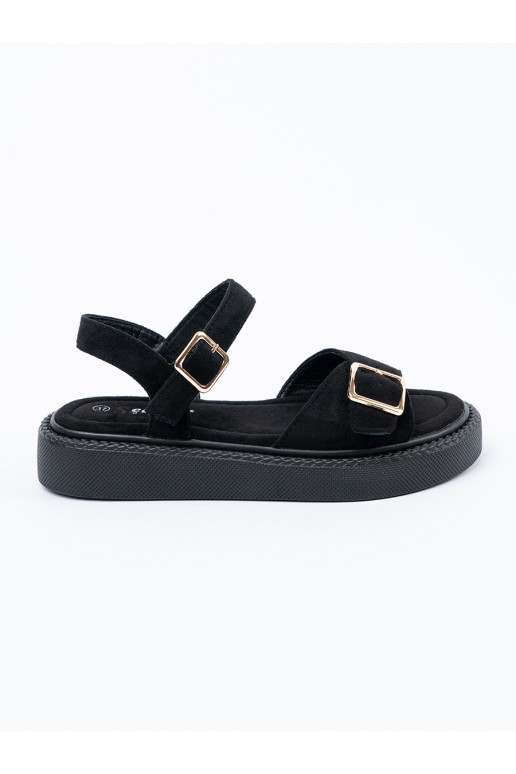 Juodos spalvos sandalai  Juodos spalvos sandalai