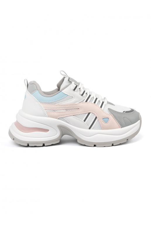 pastelinės spalvos Sportinio stiliaus batai su platforma pastelinės spalvos Sportinio stiliaus batai su platforma