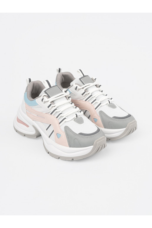 pastelinės spalvos Sportinio stiliaus batai su platforma pastelinės spalvos Sportinio stiliaus batai su platforma