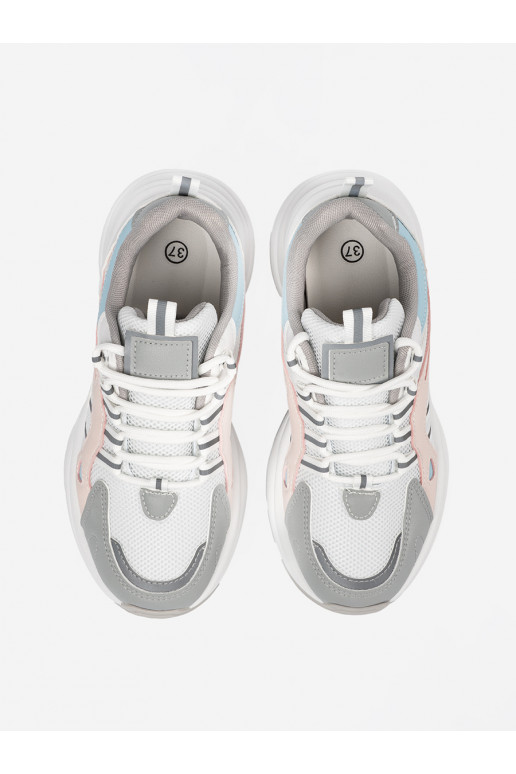 pastelinės spalvos Sportinio stiliaus batai su platforma pastelinės spalvos Sportinio stiliaus batai su platforma