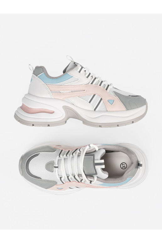 pastelinės spalvos Sportinio stiliaus batai su platforma pastelinės spalvos Sportinio stiliaus batai su platforma