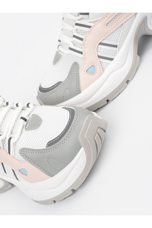 pastelinės spalvos Sportinio stiliaus batai su platforma pastelinės spalvos Sportinio stiliaus batai su platforma