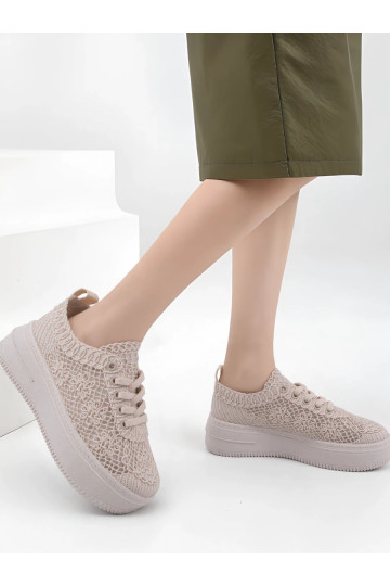  modelio batai su aužūro elementais Elegantiško stiliaus BEIGE