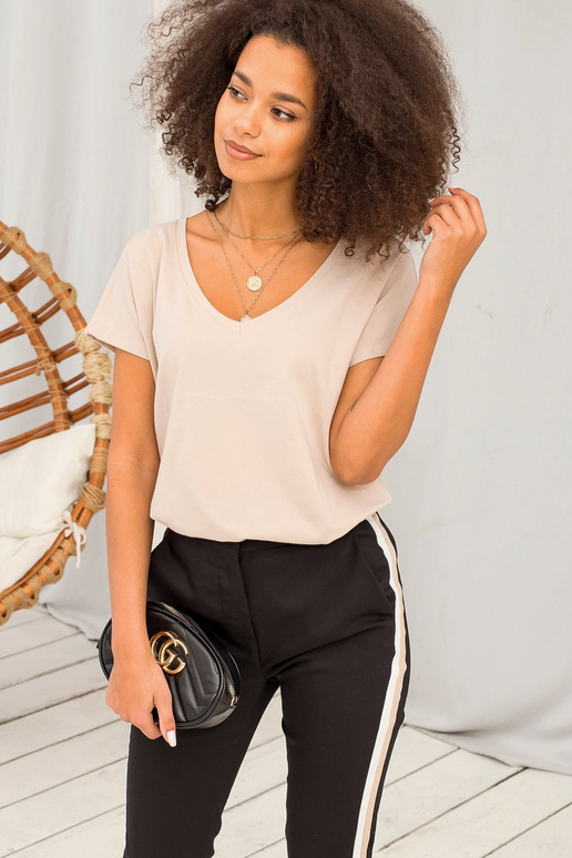 Marškinėliai kavos spalvos