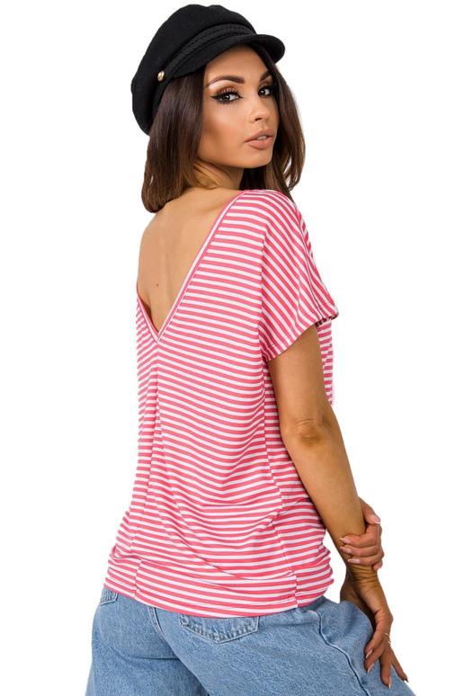 Balti ir koraliniai marškinėliai Gina...