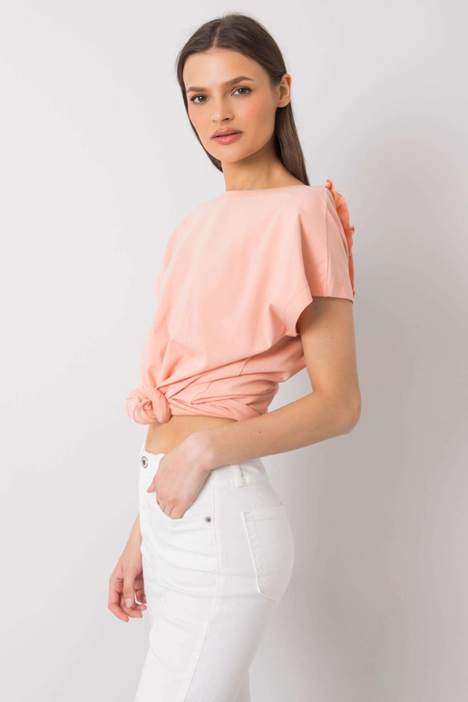Persikinė palaidinė su raukšlėmis Leanne Persikinė palaidinė su raukšlėmis Leanne