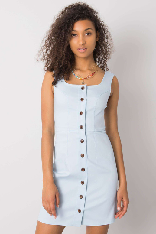 Šviesiai mėlyna suknelė Zorina Šviesiai mėlyna suknelė Zorina