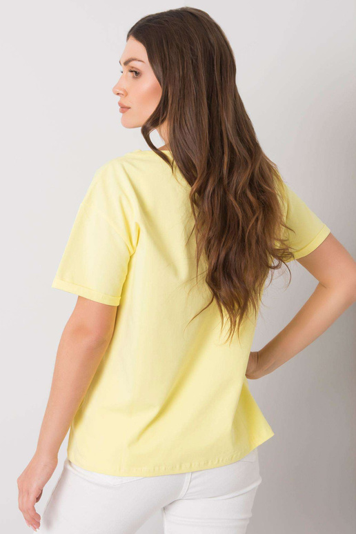 Geltoni marškinėliai su Aosta raštu