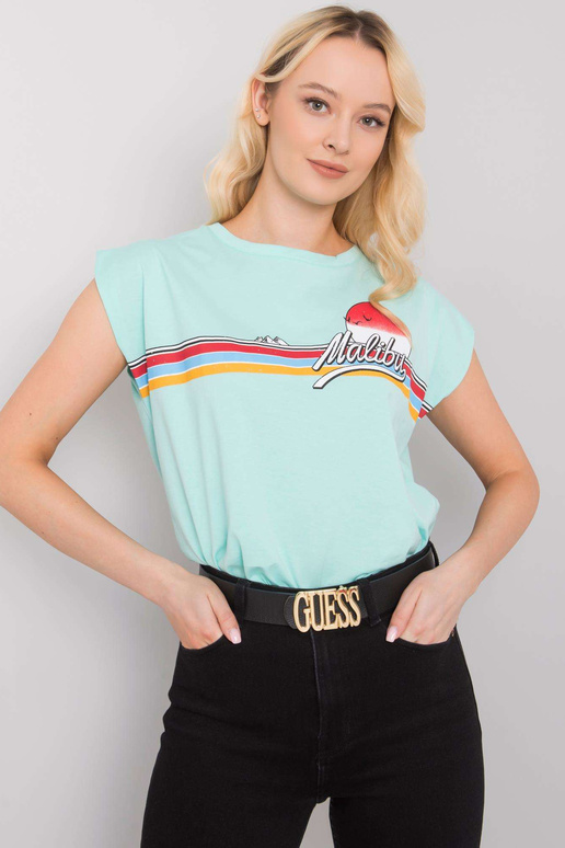 Malibu Print Mint marškinėliai Malibu Print Mint marškinėliai