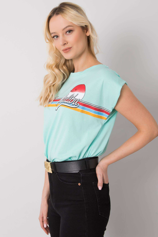 Malibu Print Mint marškinėliai Malibu Print Mint marškinėliai
