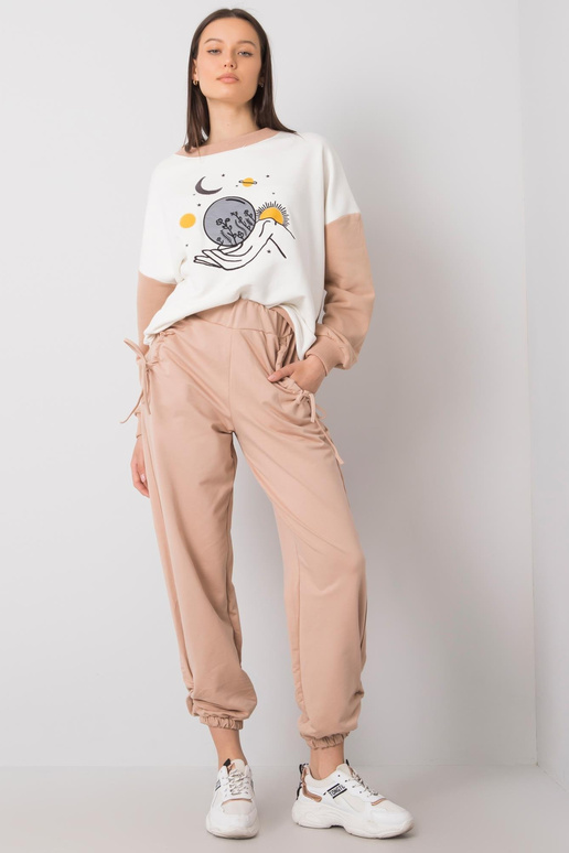 Smėlio spalvos sportinės kelnės Zelena