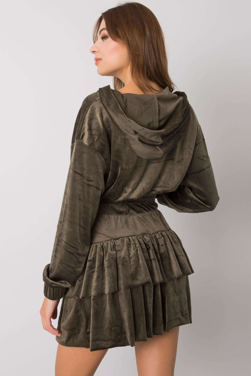 Chaki spalvos veliūrinis rinkinys su... Chaki spalvos veliūrinis rinkinys su...