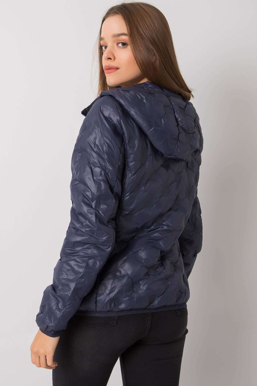 Tamsiai mėlyna moteriška striukė su...