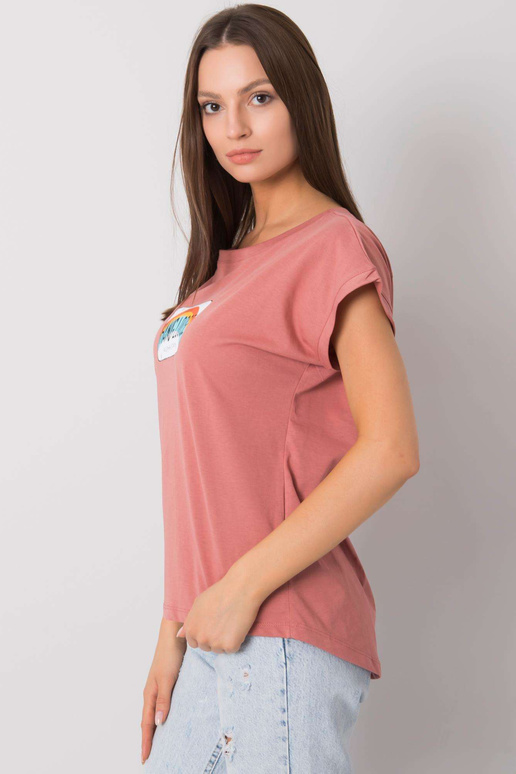 Purvini rožiniai marškinėliai su...