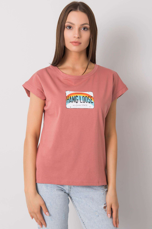 Purvini rožiniai marškinėliai su...