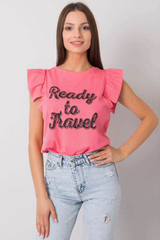 Rožinė palaidinė su Beverly raštu Rožinė palaidinė su Beverly raštu