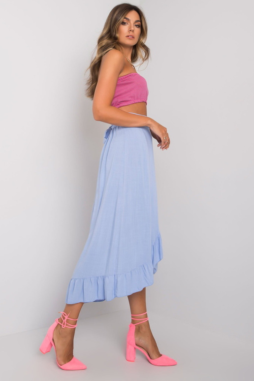 Šviesiai mėlynas sijonas su įrišimu...