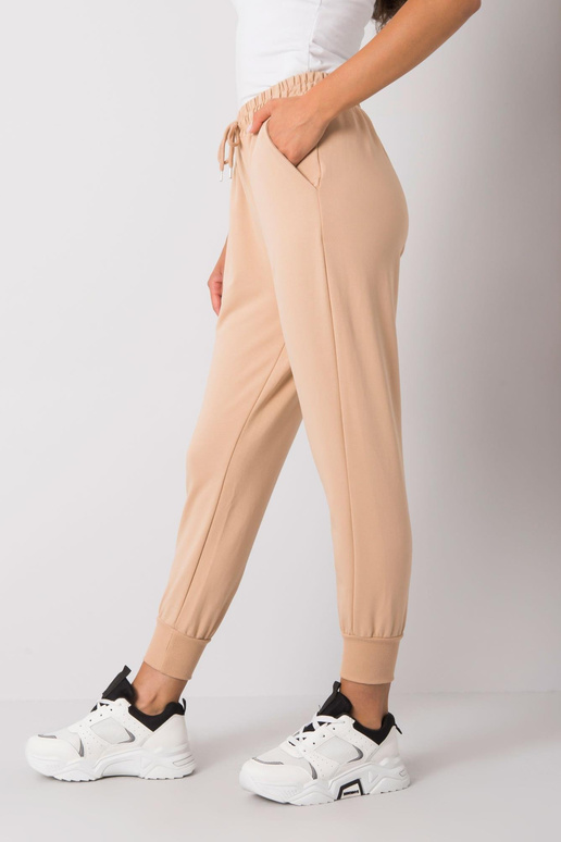 Smėlio spalvos medvilninės sportinės...