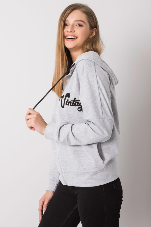 Pilkas Melange Diane Hoodie Pilkas Melange Diane Hoodie