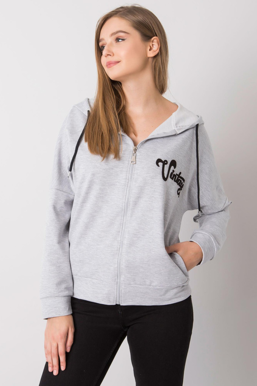 Pilkas Melange Diane Hoodie Pilkas Melange Diane Hoodie