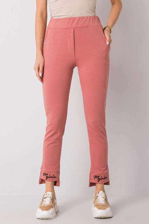 Purvinos rožinės sportinės kelnės su...