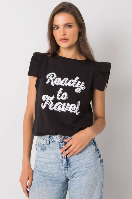 Juoda Beverly Print palaidinė Juoda Beverly Print palaidinė