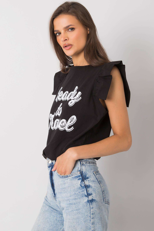 Juoda Beverly Print palaidinė Juoda Beverly Print palaidinė