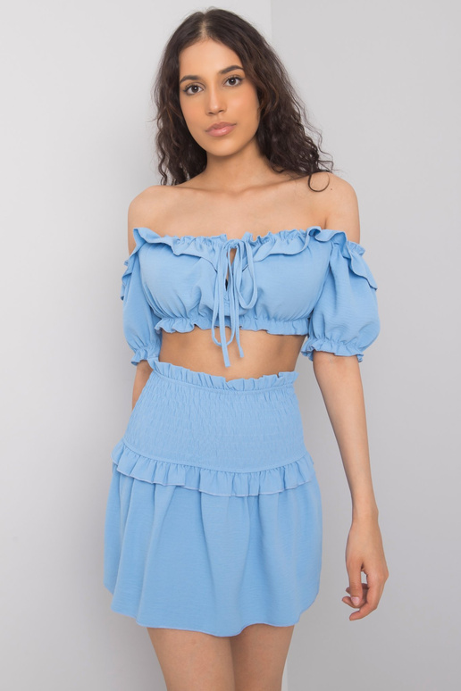 Mėlynas mini sijonas Joanna OCH BELLA Mėlynas mini sijonas Joanna OCH BELLA