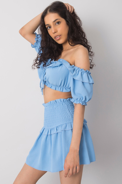 Mėlynas mini sijonas Joanna OCH BELLA Mėlynas mini sijonas Joanna OCH BELLA