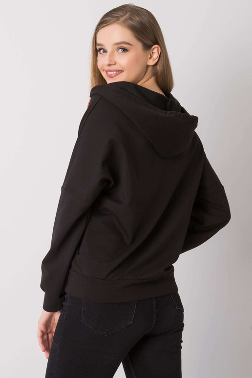 Diane juodas gobtuvas su užtrauktuku Diane juodas gobtuvas su užtrauktuku