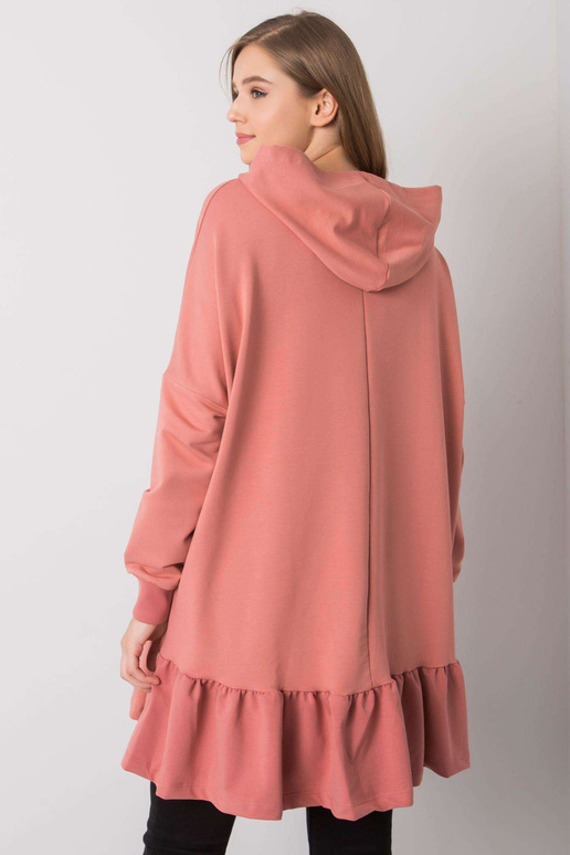 Purvina rožinė oversize tunika su...