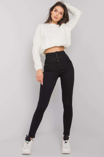 Juodi džinsai su aukštu...