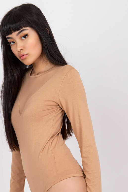 Tamsiai smėlio spalvos bodis su...