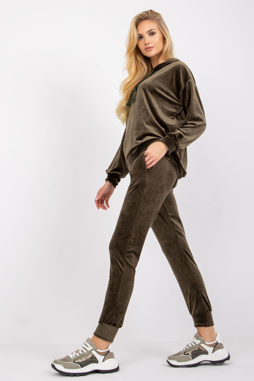 Khaki dviejų dalių veliūrinis...