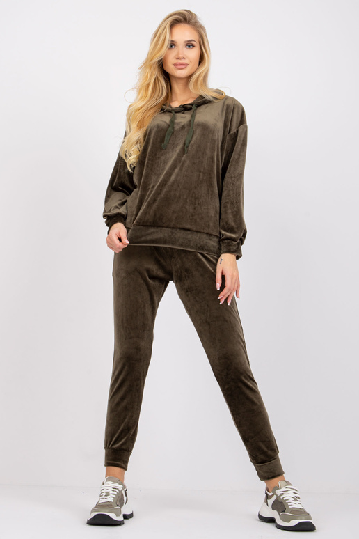 Khaki dviejų dalių veliūrinis...