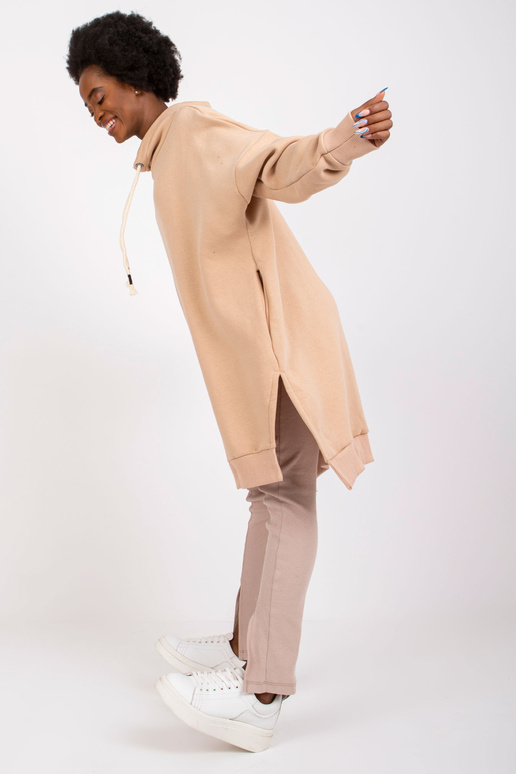 Smėlio spalvos megztinių tunika Martil Smėlio spalvos megztinių tunika Martil